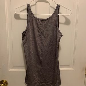 Grey Lululemon open back workout tank